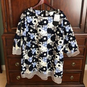 Marina Rinaldi embroidered tunic - size 20